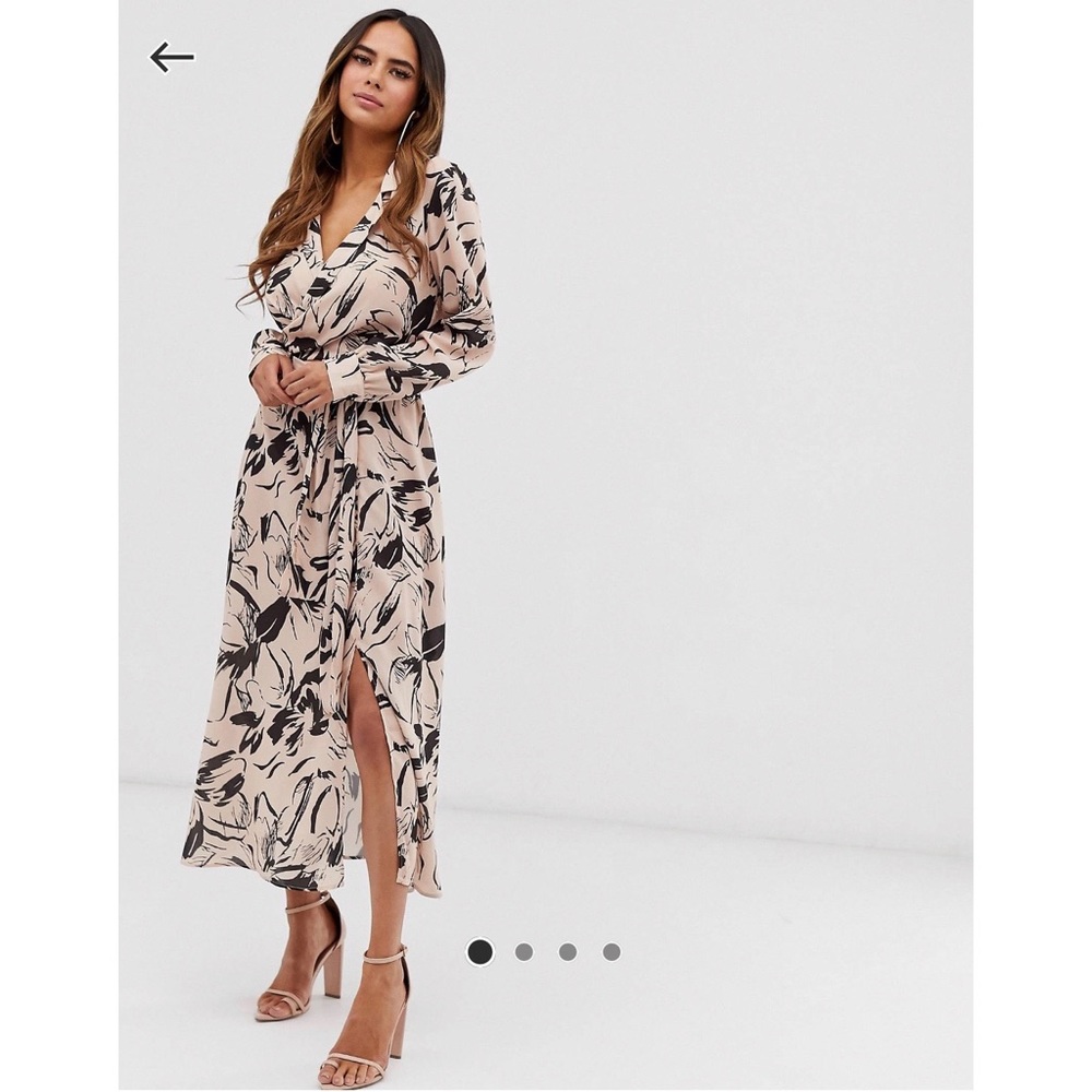 ASOS Floral Wrap Dress - Size 4